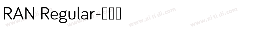 RAN Regular字体转换